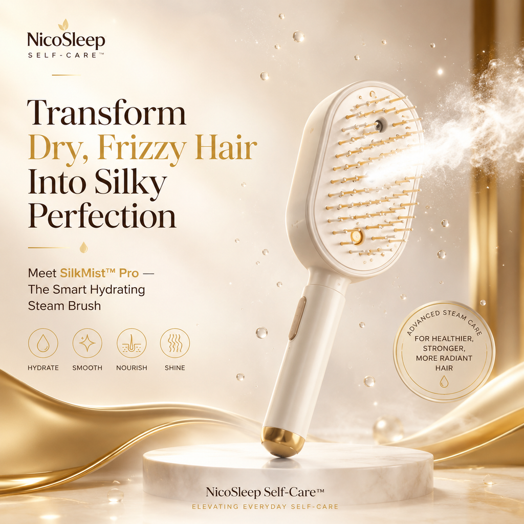3-in-1 Steam Mist Hair Brush™ – Hydrate, Detangle & Massage in One Stroke